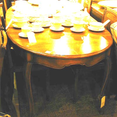 Lot 239 - Louis XVI Style Walnut Dining Table Including...