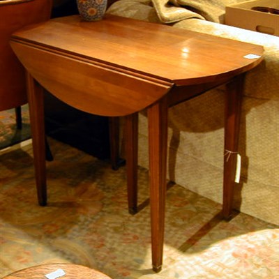 Lot 241 - Two Georgian Style Walnut or Mahogany Drop...