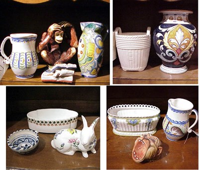 Lot 250 - Group of Continental Porcelain and Ceramics...