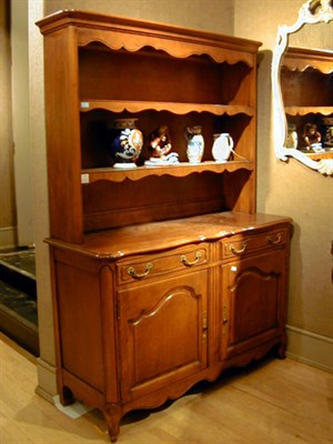 Lot 251 - Provincial Louis XV Style Fruitwood Hutch