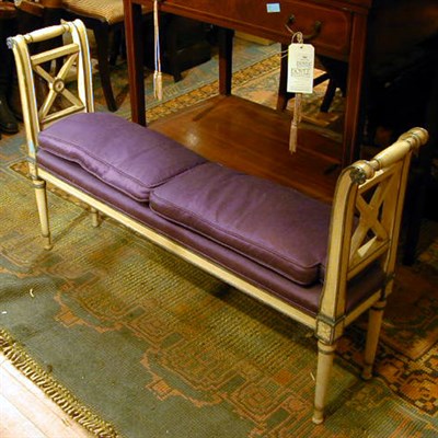Lot 252 - Neoclassical Style Painted Bench