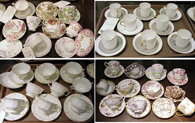 Lot 263 - Group of Porcelain Teacups and Saucers...