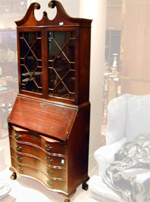 Lot 269 - Georgian Style Mahogany Secretary Bookcase