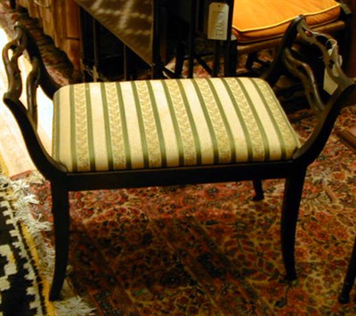 Lot 306 - Georgian Style Mahogany Bench
