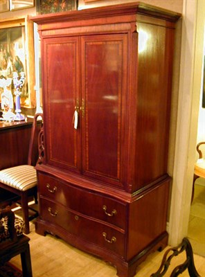 Lot 316 - Pair of Georgian Style Mahogany Cabinets