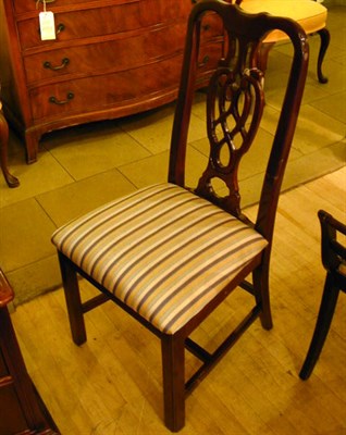 Lot 317 - Pair of Georgian Style Mahogany Side Chairs