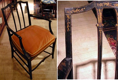 Lot 345 - Pair of Georgian Style Painted and...