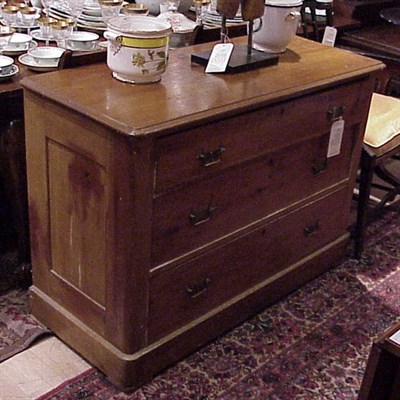 Lot 348 - Victorian Pine Chest of Drawers
