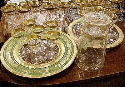 Lot 359 - Group of Gilt-Decorated Glassware...