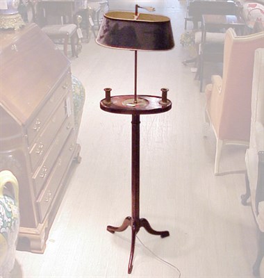 Lot 364 - Two Georgian Style Mahogany Lamps
