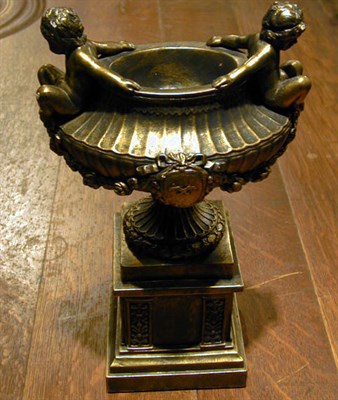 Lot 365A - Gilt-Decorated Urn-Form Centerpiece