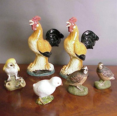Lot 371 - Group of Six Continental Ceramic Bird Figures