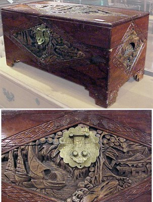 Lot 377 - Asian Style Cedar Map Trunk