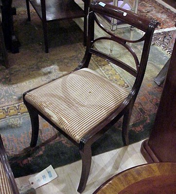 Lot 619 - Four Regency Mahogany Dining Chairs