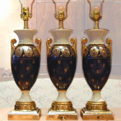 Lot 620 - Group of Three Continental Gilt-Decorated...