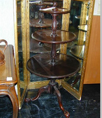 Lot 685 - George III Style Mahogany Three-Tier Dumbwaiter