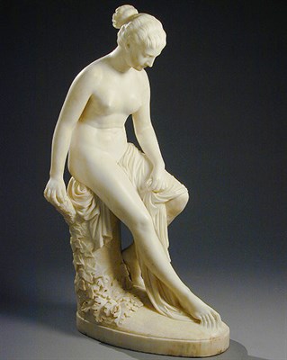 Lot 93 - Marble Sculpture of a Female Nude The figure...