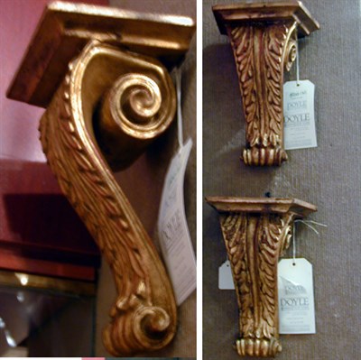 Lot 500 - Pair of Neoclassical Style Gilt Carved Wood...