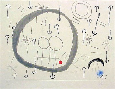 Lot 271 - Joan Miró GIBOULEES (DUPIN 282) Color...