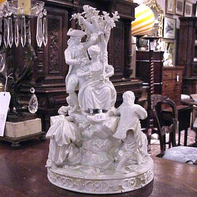 Lot 525 - Meissen Style Porcelain Figural Group