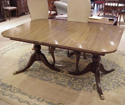 Lot 229 - Regency Style Mahogany Double-Pedestal Dining...