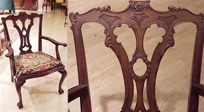 Lot 553 - Georgian Style Mahogany Armchair