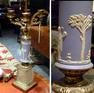 Lot 564 - Georgian Style Gilt-Bronze, Cut Glass and...