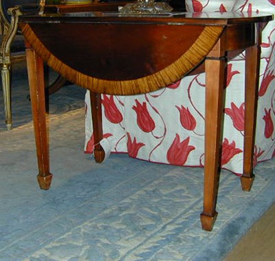 Lot 565 - Pair of Regency Style Mahogany Drop-Leaf Tables