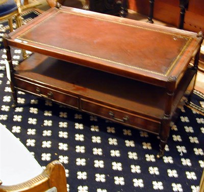 Lot 599 - Georgian Style Mahogany Two-Tier Low Table