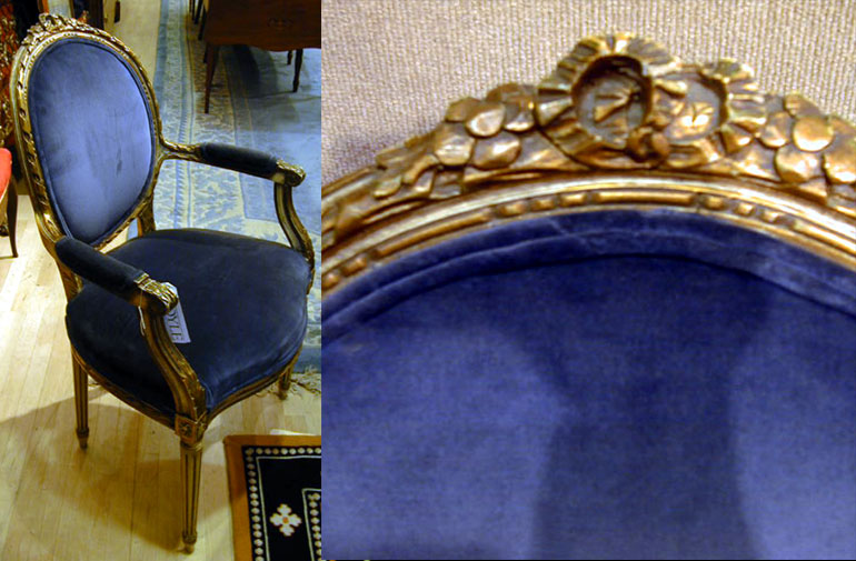 Lot 600 - Pair of Louis XVI Style Painted and Parcel...