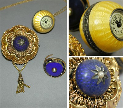 Lot 53 - Group of Assorted Jewelry Yellow gold and...