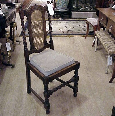 Lot 151 - Set of Five Continental Baroque Style Caned...