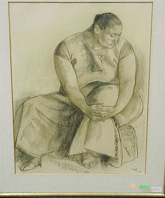 Lot 19 - Francisco Zuniga Costa Rican, 1913-1998 SEATED...