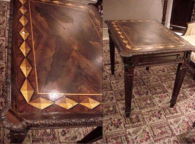 Lot 397 - Louis XV Style Inlaid Rosewood Writing Table