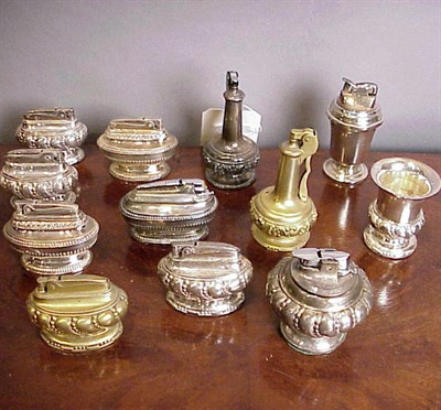 Lot 420 - Group of Silver Plated Lighters Approximately...