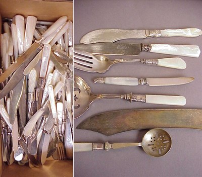 Lot 421 - Group of Sterling Silver and Mother-of-Pearl...