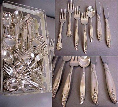 Lot 428 - Group of Silver Plated Flatware Approximately...