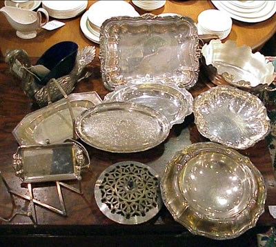 Lot 441 - Miscellaneous Group of Nine Silver Plated...