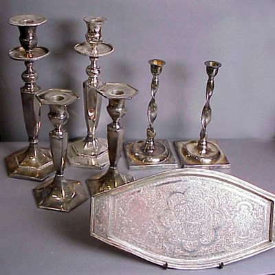 Lot 445 - Group of Seven Silver Plated Articles...