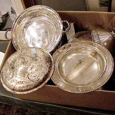 Lot 447 - Miscellaneous Group of Nine Silver Plated...