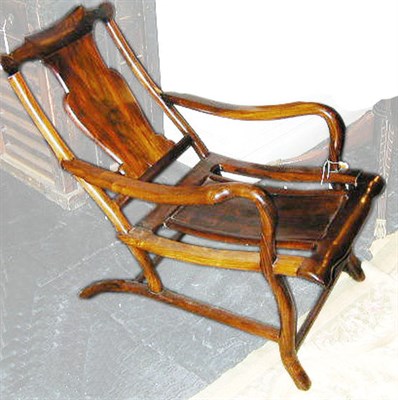 Lot 289 - Chinese Hardwood Armchair