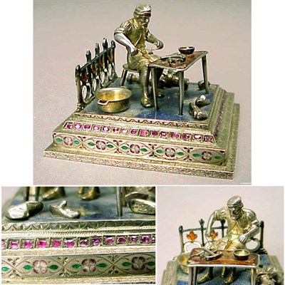 Lot 333 - Viennese Silver Sculpture Depicting a...