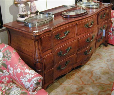 Lot 644 - Louis XV Style Walnut Double Chest of Drawers
