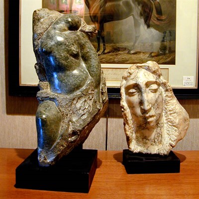 Lot 646 - Two Marble Sculptures