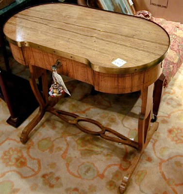 Lot 653 - Regency Style Rosewood Reniform Side Table