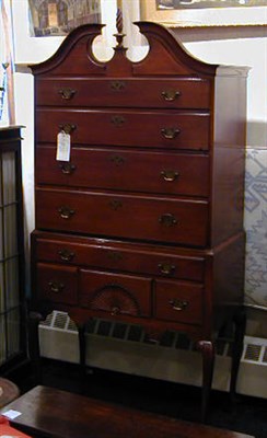 Lot 661 - Queen Anne Style Mahogany Chest on Stand