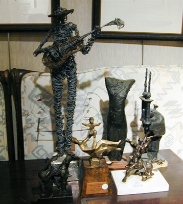 Lot 663 - Group of Seven Metal Sculptures