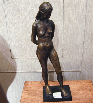 Lot 676 - Bronze Sculpture of a Woman