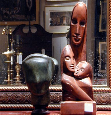 Lot 680 - Two Wood Sculptures