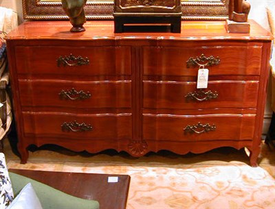 Lot 682 - Louis XV Style Mahogany Double Dresser